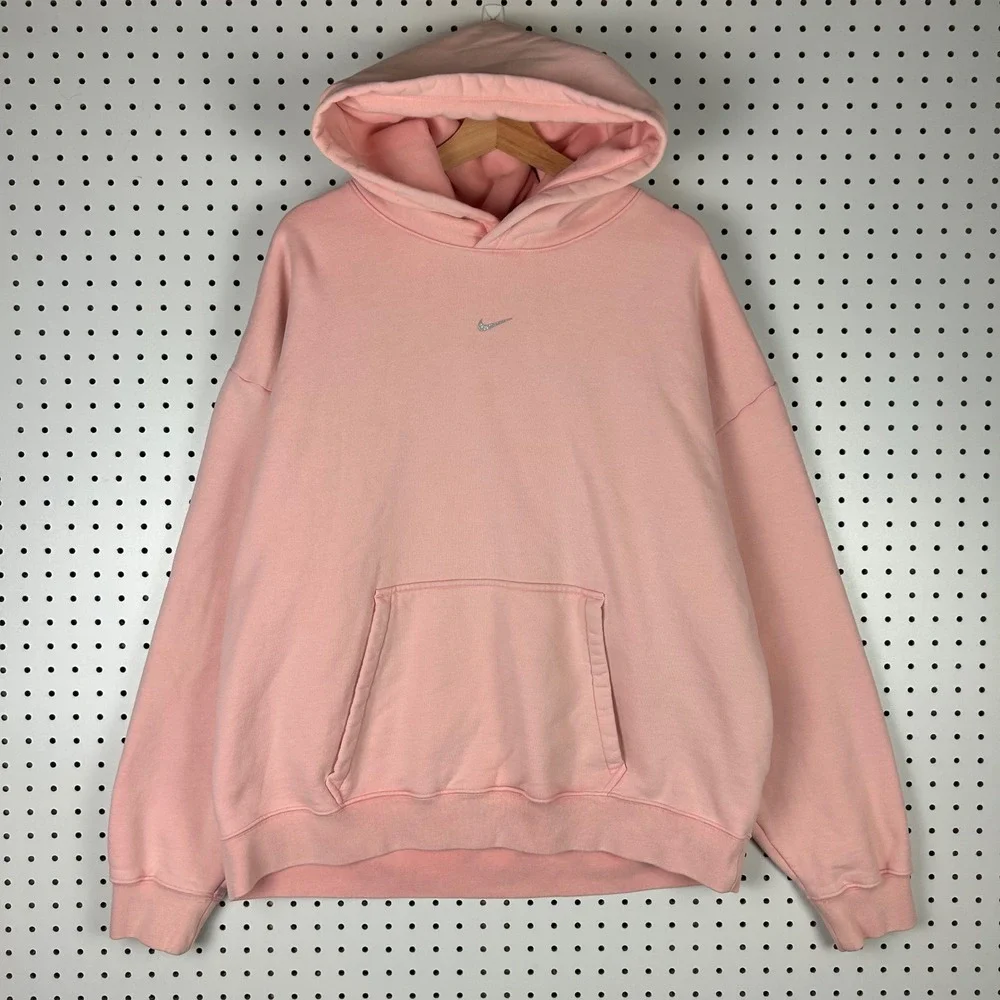 Nike Nikelab Hoodie X Olivia Kim XL CT2021-697 Bleached Coral Center Swoosh Pink